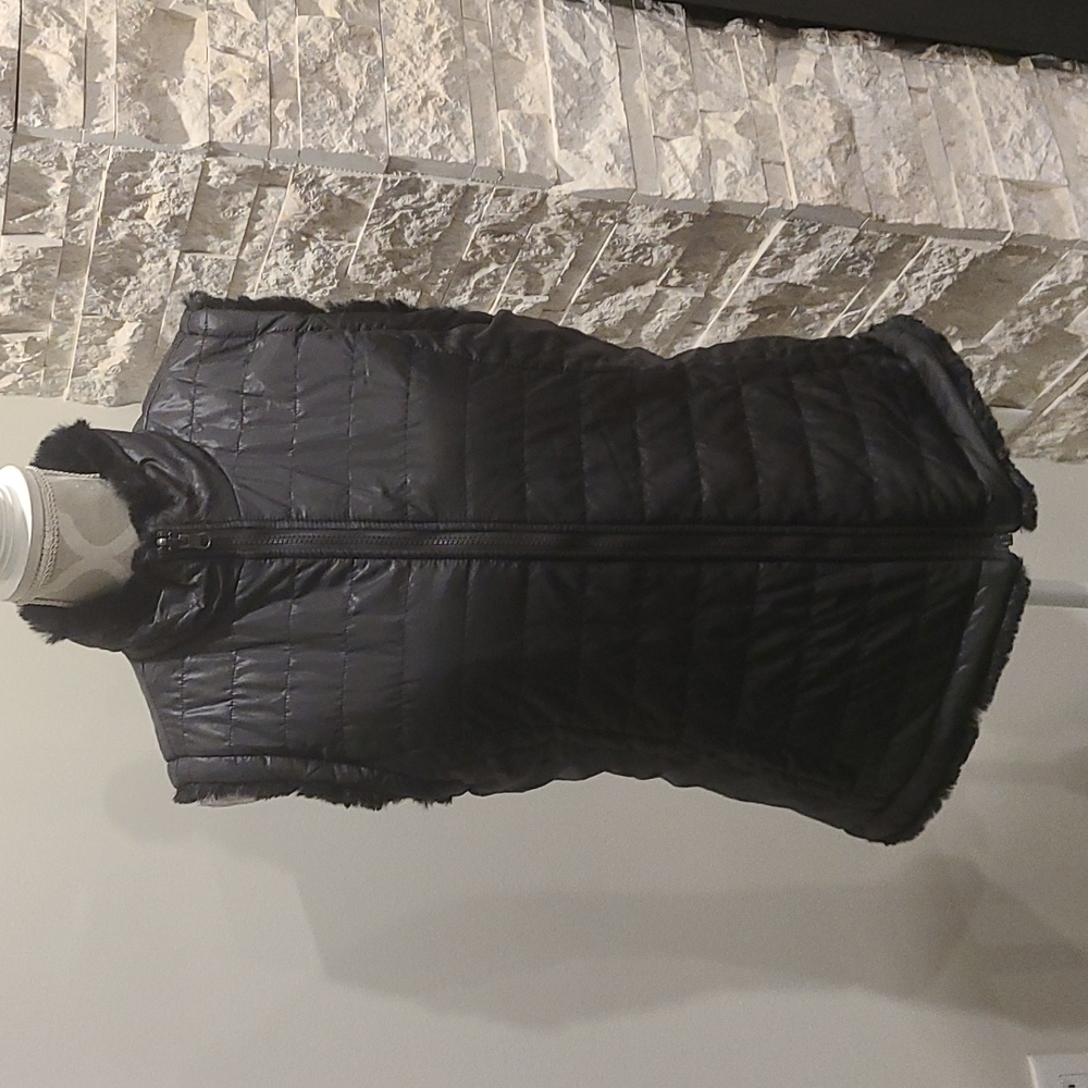 Nicole Miller Black Reversible vest